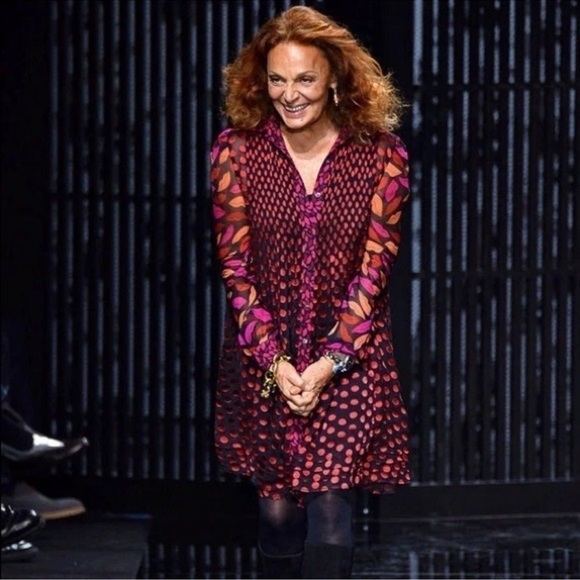 Diane von Furstenberg Makayla Midnight Kiss Pleated Mini Dress - Picture 1 of 15